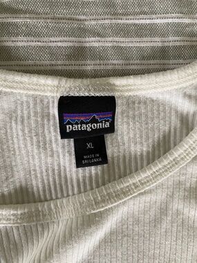 Patagonia Cream Ribbed Tank Top